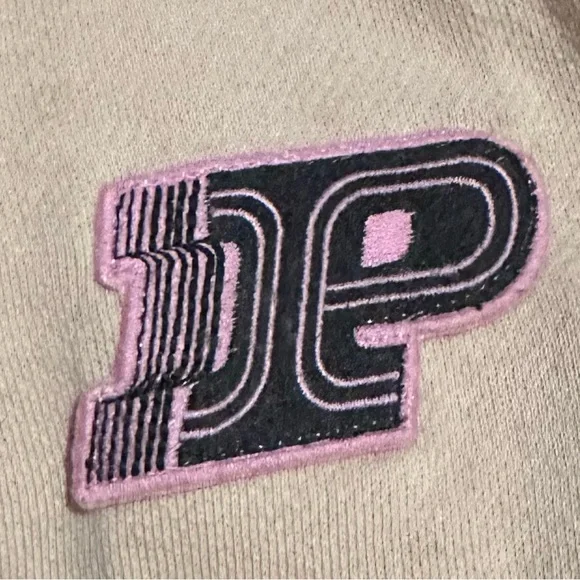 VS PINK Canvas Racing Series 3-Piece Crew Sweatshirt, Sweatpants, & Matching Tee - Picture 8 of 8